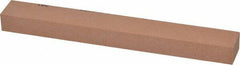 Made in USA - 180 Grit Aluminum Oxide Rectangular Polishing Stone - Very Fine Grade, 3/4" Wide x 6" Long x 1/2" Thick - USA Tool & Supply