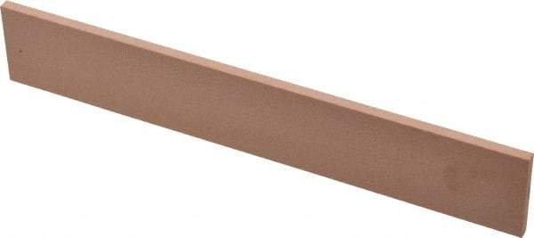 Made in USA - 220 Grit Aluminum Oxide Rectangular Polishing Stone - Very Fine Grade, 1" Wide x 6" Long x 1/8" Thick - USA Tool & Supply