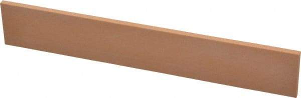 Made in USA - 320 Grit Aluminum Oxide Rectangular Polishing Stone - Extra Fine Grade, 1" Wide x 6" Long x 1/8" Thick - USA Tool & Supply