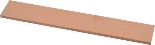 Made in USA - 400 Grit Aluminum Oxide Rectangular Polishing Stone - Super Fine Grade, 1" Wide x 6" Long x 1/8" Thick - USA Tool & Supply