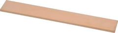 Made in USA - 600 Grit Aluminum Oxide Rectangular Polishing Stone - Super Fine Grade, 1" Wide x 6" Long x 1/8" Thick - USA Tool & Supply