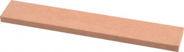 Made in USA - 120 Grit Aluminum Oxide Rectangular Polishing Stone - Fine Grade, 1" Wide x 6" Long x 1/4" Thick - USA Tool & Supply