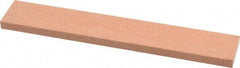 Made in USA - 120 Grit Aluminum Oxide Rectangular Polishing Stone - Fine Grade, 1" Wide x 6" Long x 1/4" Thick - USA Tool & Supply