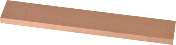 Made in USA - 220 Grit Aluminum Oxide Rectangular Polishing Stone - Very Fine Grade, 1" Wide x 6" Long x 1/4" Thick - USA Tool & Supply