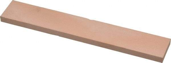 Made in USA - 400 Grit Aluminum Oxide Rectangular Polishing Stone - Super Fine Grade, 1" Wide x 6" Long x 1/4" Thick - USA Tool & Supply