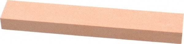 Made in USA - 180 Grit Aluminum Oxide Rectangular Polishing Stone - Very Fine Grade, 1" Wide x 6" Long x 1/2" Thick - USA Tool & Supply