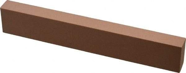 Made in USA - 220 Grit Aluminum Oxide Rectangular Polishing Stone - Very Fine Grade, 1" Wide x 6" Long x 1/2" Thick - USA Tool & Supply