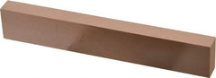 Made in USA - 400 Grit Aluminum Oxide Rectangular Polishing Stone - Super Fine Grade, 1" Wide x 6" Long x 1/2" Thick - USA Tool & Supply