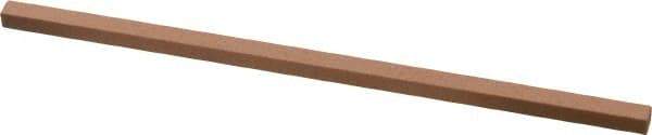 Made in USA - 320 Grit Aluminum Oxide Square Polishing Stone - Extra Fine Grade, 1/8" Wide x 4" Long x 1/8" Thick - USA Tool & Supply