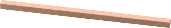 Made in USA - 180 Grit Aluminum Oxide Square Polishing Stone - Very Fine Grade, 5/32" Wide x 4" Long x 5/32" Thick - USA Tool & Supply