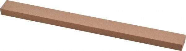 Made in USA - 320 Grit Aluminum Oxide Rectangular Polishing Stone - Extra Fine Grade, 1/2" Wide x 6" Long x 1/4" Thick - USA Tool & Supply