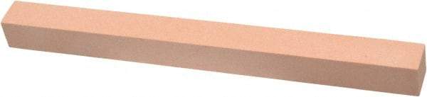 Made in USA - 220 Grit Aluminum Oxide Square Polishing Stone - Very Fine Grade, 1/2" Wide x 6" Long x 1/2" Thick - USA Tool & Supply