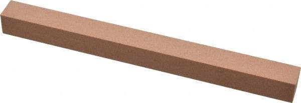 Made in USA - 320 Grit Aluminum Oxide Square Polishing Stone - Extra Fine Grade, 1/2" Wide x 6" Long x 1/2" Thick - USA Tool & Supply