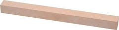 Made in USA - 600 Grit Aluminum Oxide Square Polishing Stone - Super Fine Grade, 1/2" Wide x 6" Long x 1/2" Thick - USA Tool & Supply