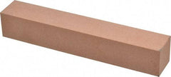 Made in USA - 180 Grit Aluminum Oxide Square Polishing Stone - Very Fine Grade, 1" Wide x 6" Long x 1" Thick - USA Tool & Supply