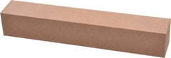 Made in USA - 220 Grit Aluminum Oxide Square Polishing Stone - Very Fine Grade, 1" Wide x 6" Long x 1" Thick - USA Tool & Supply