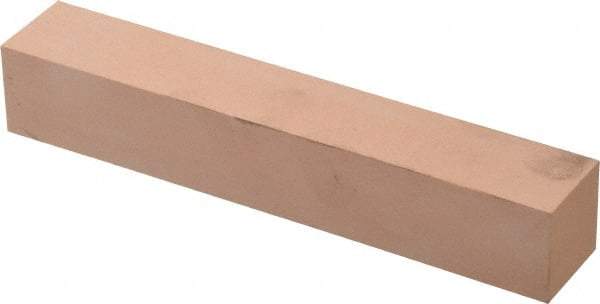 Made in USA - 400 Grit Aluminum Oxide Square Polishing Stone - Super Fine Grade, 1" Wide x 6" Long x 1" Thick - USA Tool & Supply