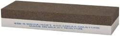 Norton - 6" Long x 2" Wide x 1" Thick, Aluminum Oxide Sharpening Stone - Rectangle, Coarse, Extra Fine Grade - USA Tool & Supply