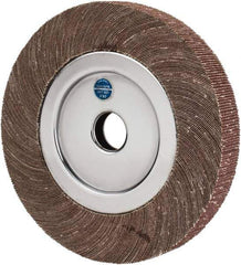 Value Collection - 8" Diam, 80 Grit Aluminum Oxide Unmounted Flap Wheel - 1" Hole, 1" Wide, Coated, Medium Grade, 4,800 Max RPM - USA Tool & Supply