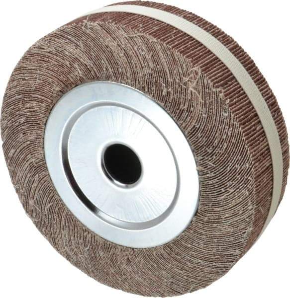Value Collection - 8" Diam, 60 Grit Aluminum Oxide Unmounted Flap Wheel - 1" Hole, 2" Wide, Coated, Medium Grade, 4,800 Max RPM - USA Tool & Supply