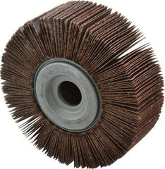 Norton - 6" Diam, 60 Grit Aluminum Oxide Unmounted Flap Wheel - 1" Hole, 2" Wide, Coated, Medium Grade, 6,200 Max RPM , Cloth Backing - USA Tool & Supply