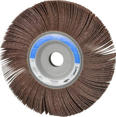 Norton - 8" Diam, 60 Grit Aluminum Oxide Unmounted Flap Wheel - 1" Hole, 1" Wide, Coated, Medium Grade, 4,700 Max RPM - USA Tool & Supply