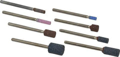 Grier Abrasives - 8 Piece Aluminum Oxide Vitrified Mounted Stone Abrasive Point Set - Includes Shapes W144, W145, W146, W153, W160, W162, W163 & W176 - USA Tool & Supply