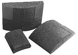 Norton - 11-1/4" Wide x 8" High x 3" Thick Grinding Segment - Ceramic, 30 Grit, Hardness G, Blue Print No. ME100703B - USA Tool & Supply