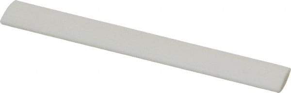 Made in USA - 3" Long x 1/2" Wide x 3/16" Thick, Novaculite Sharpening Stone - Oval, Ultra Fine Grade - USA Tool & Supply