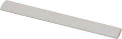 Made in USA - 3" Long x 1/2" Wide x 3/16" Thick, Novaculite Sharpening Stone - Oval, Ultra Fine Grade - USA Tool & Supply