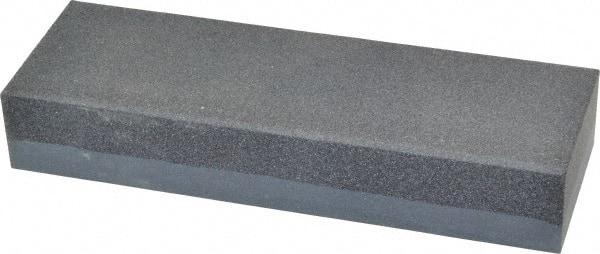 Made in USA - 6" Long x 2" Wide x 1" Thick, Silicon Carbide Sharpening Stone - Rectangle, Coarse, Fine Grade - USA Tool & Supply
