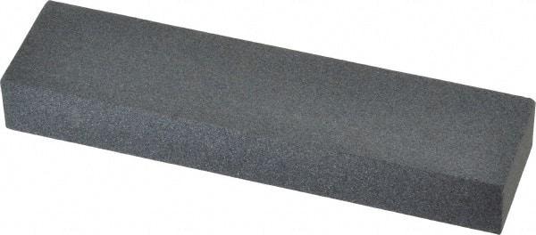 Made in USA - 4" Long x 1" Wide x 1/2" Thick, Silicon Carbide Sharpening Stone - Rectangle, Medium Grade - USA Tool & Supply