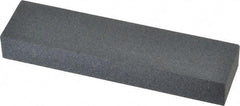 Made in USA - 4" Long x 1" Wide x 1/2" Thick, Silicon Carbide Sharpening Stone - Rectangle, Medium Grade - USA Tool & Supply