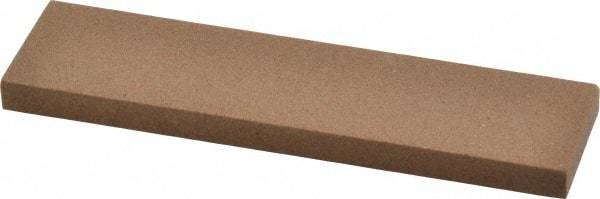 Made in USA - 4" Long x 1" Wide x 1/4" Thick, Aluminum Oxide Sharpening Stone - Rectangle, Medium Grade - USA Tool & Supply