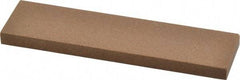 Made in USA - 4" Long x 1" Wide x 1/4" Thick, Aluminum Oxide Sharpening Stone - Rectangle, Medium Grade - USA Tool & Supply