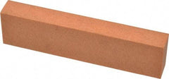 Made in USA - 4" Long x 1" Wide x 1/2" Thick, Aluminum Oxide Sharpening Stone - Rectangle, Fine Grade - USA Tool & Supply