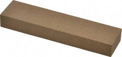Made in USA - 4" Long x 1" Wide x 1/2" Thick, Aluminum Oxide Sharpening Stone - Rectangle, Medium Grade - USA Tool & Supply