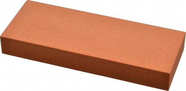 Made in USA - 5" Long x 2" Wide x 5/8" Thick, Aluminum Oxide Sharpening Stone - Rectangle, Fine Grade - USA Tool & Supply