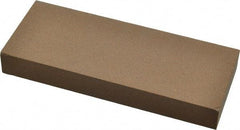 Made in USA - 5" Long x 2" Wide x 5/8" Thick, Aluminum Oxide Sharpening Stone - Rectangle, Medium Grade - USA Tool & Supply