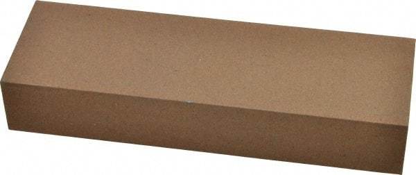 Made in USA - 6" Long x 2" Wide x 1" Thick, Aluminum Oxide Sharpening Stone - Rectangle, Medium Grade - USA Tool & Supply