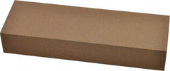 Made in USA - 6" Long x 2" Wide x 1" Thick, Aluminum Oxide Sharpening Stone - Rectangle, Medium Grade - USA Tool & Supply