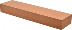 Made in USA - 8" Long x 2" Wide x 1" Thick, Aluminum Oxide Sharpening Stone - Rectangle, Fine Grade - USA Tool & Supply