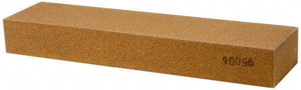 Made in USA - 8" Long x 2" Wide x 1" Thick, Aluminum Oxide Sharpening Stone - Rectangle, Medium Grade - USA Tool & Supply