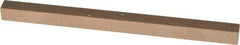 Made in USA - 4" Long x 1/4" Wide x 1/4" Thick, Aluminum Oxide Sharpening Stone - Square, Medium Grade - USA Tool & Supply