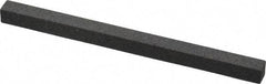 Made in USA - 4" Long x 1/4" Wide x 1/4" Thick, Aluminum Oxide Sharpening Stone - Square, Coarse Grade - USA Tool & Supply