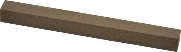 Made in USA - 4" Long x 3/8" Wide x 3/8" Thick, Aluminum Oxide Sharpening Stone - Square, Medium Grade - USA Tool & Supply