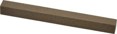 Made in USA - 4" Long x 3/8" Wide x 3/8" Thick, Aluminum Oxide Sharpening Stone - Square, Medium Grade - USA Tool & Supply