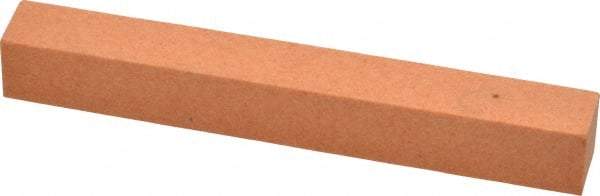 Made in USA - 4" Long x 1/2" Wide x 1/2" Thick, Aluminum Oxide Sharpening Stone - Square, Fine Grade - USA Tool & Supply