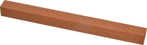 Made in USA - 6" Long x 1/2" Wide x 1/2" Thick, Aluminum Oxide Sharpening Stone - Square, Fine Grade - USA Tool & Supply