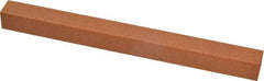Made in USA - 6" Long x 1/2" Wide x 1/2" Thick, Aluminum Oxide Sharpening Stone - Square, Fine Grade - USA Tool & Supply